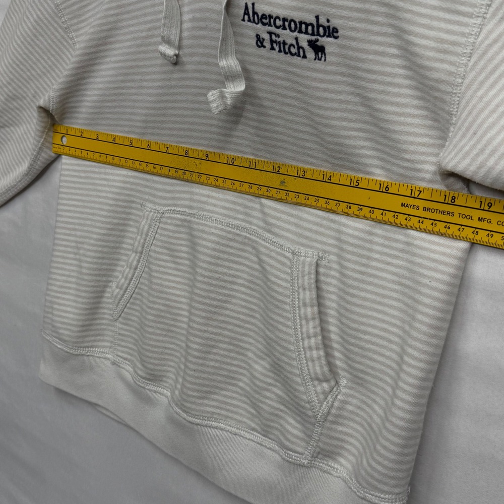 Abercrombie Fitch Striped Hoodie Pullover Casual Athleisure Women's Size M - Picture 6 of 13